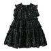 ZRBYWB Toddler Girls Dresses Sleeveless Star Sequin Tulle Ruffles Princess Dress Dance Party Dresses Clothes Party Dress