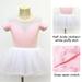 Clearance! SDJMa Short Sleeve Glitter Dance Ballet Skirt Leotard Ballerina Outfit for Girls Toddler