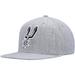 Men's Mitchell & Ness Heather Gray San Antonio Spurs Hardwood Classics 2.0 Snapback Hat