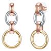 Lulu & Jane Ohrhänger Metall-Legierung in Silber/Gelbgold/Roségold 42,4 mm Damen