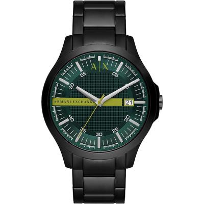 Armani Exchange Herrenuhr Edelstahl schwarz Herren Image