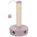 Trixie Junior Scratching Post for Cats | Lilac / White Fleece