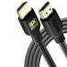 PowerBear 4K HDMI Cable 15 ft | High Speed Braided Nylon & Gold Connectors 4K @ 60Hz Ultra HD 2K 1080P ARC & CL3 Rated | for Laptop Monitor PS5 PS4 Xbox One Apple TV & More