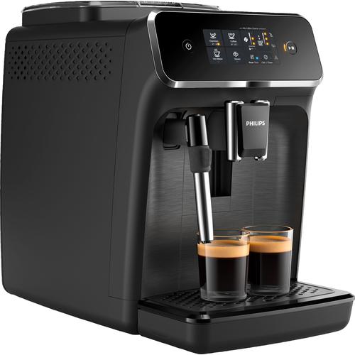„PHILIPS Kaffeevollautomat „“2200 Serie EP2220/10″“ Kaffeevollautomaten Pannarello, mattschwarz schwarz (matt, schwarz, silber, lackierte arena) Kaffeevollautomat“