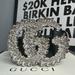 Gucci Accessories | Gucci Crystal Gg Logo Belt Size 85 | Color: Black | Size: 85