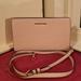 Michael Kors Bags | Michael Kors Soft Pink Leather Crossbody Bag / Clutch Excellent Condition | Color: Gold/Pink | Size: 10"W X 6"H X 2