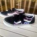 Vans Shoes | Brand New Never Worn Vans Paradise Floral Velcro Shoes | Color: Black/Purple | Size: 5.5