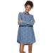 Disney Dresses | Disney Mickey Mouse Print Chambray Shirtdress | Color: Blue | Size: Xlj