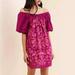 Free People Dresses | Anthropologie Free People Fiona Heavily Embroidered Mini Dress In Bright Plum S | Color: Purple | Size: S