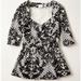 Anthropologie Tops | Anthropologie Postmark Leia Lace Peplum Blouse | Color: Black/White | Size: S