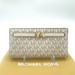 Michael Kors Bags | Michael Kors Reed Large Snap Bifold Wallet | Color: Gold/White | Size: Large