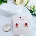 Kate Spade Jewelry | Kate Spade Gold Plated Bright Ideas Pink Crystal Mini Stud Earrings | Color: Gold/Pink | Size: Os