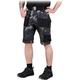 REIS FORECO-TS BJS Arbeitsshorts für Herren | Cargo-Shorts | Sicherheitsshorts | Arbeitsshorts | Garten-Shorts | Camouflage-Schwarz | Größe: 3XL