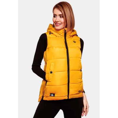 Steppweste MARIKOO "Zarinaa", Damen, Gr. S (36), gelb, Obermaterial: 100% Polyester, Futter&Wattierung: 100% Polyester, Westen, mit vier seitlichen Taschen Image