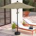 Arlmont & Co. DeHond 7.5' Market Umbrella in Brown | Wayfair BCHH3720 37526228