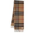 Giant Check & Circle Logo Cashmere Scarf