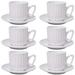 Bruntmor Christmas Gift Choice: Espresso Cups & Saucers Set Of 6. Small 4 Ounce Stackable Espresso Cups w/ Rack | 7.284 H in | Wayfair B08C8T4K83