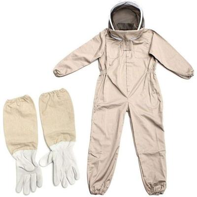 Imkeroverall - Professioneller Imkeranzug mit Handschuhen Schutzkleidung mit Kapuze für Imker