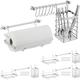 Lot de supports d'ustensiles de cuisine, lot de 4, Apparence en acier inoxydable, porte-sopalin,