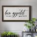 Red Barrel Studio® Liham Bon Appetit - Single Picture Frame Textual Art on Canvas Canvas, Solid Wood in Gray | 21 H x 37 W x 2.5 D in | Wayfair