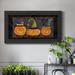 The Holiday Aisle® Gergin Jack O'Lantern Mat - Single Picture Frame Print on Canvas Canvas, Solid Wood in Gray | 21 H x 37 W x 2.5 D in | Wayfair