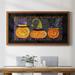 The Holiday Aisle® Jack O'Lantern Mat - Single Picture Frame Print on Canvas Canvas, in Black/Indigo/Orange | 29 H x 53 W x 2.5 D in | Wayfair