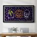 Trinx Neon Halloween - Single Picture Frame Print on Canvas Canvas, Solid Wood in Gray | 21 H x 37 W x 1 D in | Wayfair