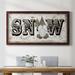 The Holiday Aisle® Winter Wonderland Friends Snow - Single Picture Frame Print on Canvas Canvas, Solid Wood in Gray | 21 H x 37 W x 1 D in | Wayfair
