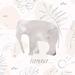 Bungalow Rose Jungle Safari Elephant - Wrapped Canvas Print Canvas in Brown/Gray | 20 H x 20 W x 1.25 D in | Wayfair