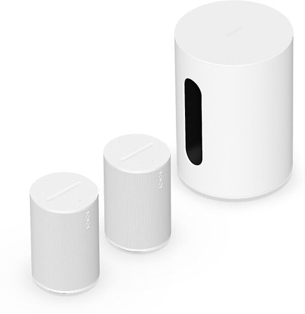 Sonos Sub Mini WH (1), Era 100 WH (2)