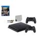 Sony 2215A PlayStation 4 Slim 500GB Gaming Console Black 2 Controller Included with Call of Duty WW2 Game BOLT AXTION Bundle Used