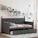 Modern Wooden Twin Size Daybed with Three Drawers