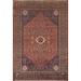 Vegetable Dye Abadeh Persian Vintage Area Rug Hand-Knotted Wool Carpet - 6'9"x 9'11"