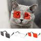 SPRING PARK Funny Cute Cat Small Dog Sunglasses Classic Retro Square Metal Prince Sunglasses Eye-wear Photos Props Accessories Cosplay Glasses