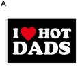 I Love Hot Dads Flag I Heart Hot Moms Flag-3x5 ft Funny Flags I Heart Hot Dad Banner for Indoor Outdoor Mother s Day Father s Day Birthday Tapestry Gifts