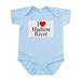 CafePress - I Love Hudson River Infant Bodysuit - Baby Light Bodysuit Size Newborn - 24 Months
