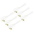 Uxcell Pull Cord for Ceiling Switch Light Pull Cord String Ceiling Fan String Pull Chain Extension White Golden 6 Pack
