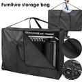 GORWARE Large Outside Chair Storage Bag with Handle Zipper Waterproof Patio Cushion Storage Bag 600D Oxford Cloth 43.31Ã—29.13Ã—11.02inc