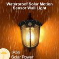 Solar Motion Sensor Wall Light Porch Lamp LED COB E14 Waterproof Outdoor Yard Garden Streeting