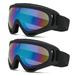 YouLoveIt Ski Goggles 2-pack Winter Outdoor Sports Goggles Ski Snowboard Goggles Anti-fog UV Protection Skate Glasses Bicycle Motorcycle Protective Glasses for Men Women Youth