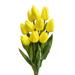 Set of 10 Artificial Tulip Stems with Real Touch 18 inches Tall