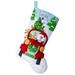 Bucilla Felt Stocking Applique Kit 18 Long-Jolly Deliveries