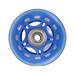 ADVEN Indoor Outdoor Skating Shoe Wheel Elastic Shockproof Hockey Roller Replacement PU Casters Replacing Parts Skateboard Accessory Blue 64mm