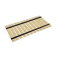 The Furniture King Wood Bed Slats Full Size Closely Spaced For Specialty Bed Types Custom Width with Black Strapping Bed Frame Support Plank Boards 52.75 Wide