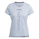 adidas Terrex Damen Laufshirt AGRAVIC TRAIL RUNNIG SHIRT, hellblau, Gr. 36