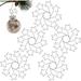 40pcs Christmas Bauble Ornament Hooks Hanger Small Iron Wire Star Shaped Hooks for Hanging Xmas Tree Festive Decoration Christmas Ball DIY Crafts Silver