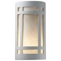 Justice Design Group Cer-7495W 1 Light 12.5 Outdoor Large Craftsman Window Wall Sconce