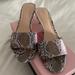 Kate Spade Shoes | Kate Spade Pink Snake Print Mule, With Kitten Heel. Size 7. | Color: Pink | Size: 7