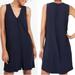 Madewell Dresses | Madewell Button Front Navy Dress | Color: Blue | Size: Xs