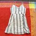 American Eagle Outfitters Dresses | American Eagle Striped Cotton Linen Blend Dress Like New Bundle To Save | Color: White | Size: M